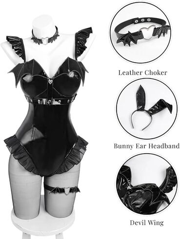 Nuoqi Womens Bunny Suit Come Bunny Girl Cosplay Womens Halloween Bunny Costume in Kuwait