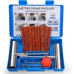 BETOOLL Universal Tire Repair Kit, Heavy Duty 22 Pcs Emergency Tire Plug Kit, for car Motorcycle, Truck, ARB，ATV, Tractor, RV, SUV, Trailer