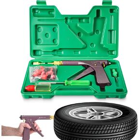 Tire Plug Kit, Tire Repair Kit, Mushroom Tire Plug Kit, Heavy Duty Tire Repair Tools for Tubeless Tires, Complete Set with Plug Gun and More for Truck, ARB, ATV, Tractor, RV, SUV, Trailer