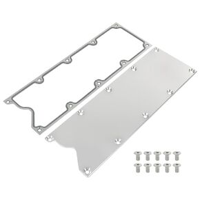 LS Gen 3 Palley Pan Cover Plate Low Flight with Gasket and Seals متوافقة مع LSX LS1 LM7 LR4 LQ4 LS6 L59 LQ9 LM4 L33 (Silver)