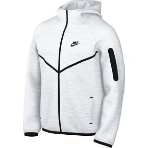 Nike Tech Men's Full-Zip Windrunner Hoodie (HV0949-051, Birch Heather/Black)