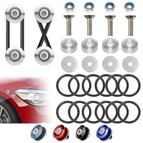 Universal Car Bumper Quick Release Clips Fasteners Kit, Front and Rear Bumper Fasteners, Ultimate Fastening Solution for Quick Bumper Release