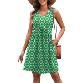 XIEERDUO Summer Dresses for Women 2025 Casual Dress V Neck Swimsuit Coverup Beach Vacation Clothes Fashion