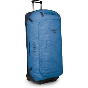Osprey Transporter 90L Wheeled Travel Duffel Bag, Blue Flame/Nocturnal Blue