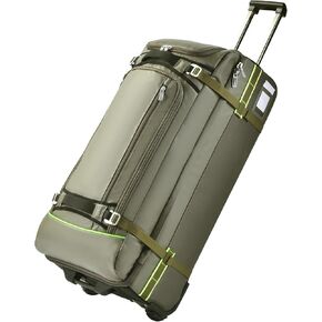 Rolling Duffle Bag with Wheels–100L Large Travel Bag with 5 Handles, Compression Straps, Heavy-Duty Duffel Bag for Travel Wheeled Duffle Luggage, Expandable Luggage for Long Trips