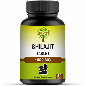 1000 mg Shilajit Tablets Pure & Natural Herb Rich in Fulvic Acid & Trace Minerals for Men & Women | Supplement for Energy & Immune System | Chemical & Preservative Free, 90 Tablets, 45 Days