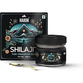 hardr 100% Pure Himalayan Shilajit Resin – 30gm, High Potency for Men & Women – Boost Energy, Stamina, Lab Tested, Natural Organic, Immune Support, Trace Minerals & Fulvic Acid with Spoon