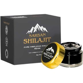 Shilajit للرجال والنساء - Gold Grade 60 حصص من أشعة الشمس المجففة العضوية ونقية راتنج Shilajit مع حمض الفولفيك و 85+ مركب المعادن النزرة للطاقة ، والقوة والدعم المناعي ، 15 غرام