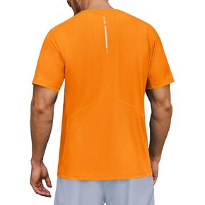 Men's UPF 50+ Sun Protection Athletic Shirts Short Sleeve Running Workout Gym Tshirts Quick Dry Swim Shirt for Rash Guard