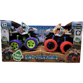 Aeromax Dino-Faur Pull Back Dinosaur Truck, Green with Red Accent in Kuwait