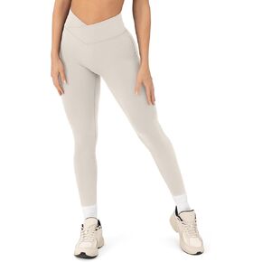 PAVOI ACTIVE Pilates Crossover Leggings for Women | Buttery Soft High Waisted V Cut Cross Waist Workout Yoga Pants | FlexFlow