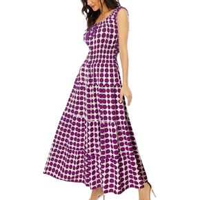 Ostoo Women's 2025 Summer Boho Ploral Print Tiered Flowy Flowy Long Maxi Dress