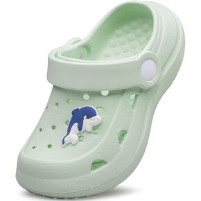 vibdiv Boys Girls Clogs Kids Garden Shoes Unisex Child Cartoon Slides Sandals Beach Slipper Indoor Outdoor(Toddler/Little Kids/Big Kids)