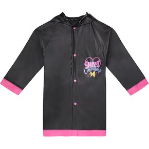 Nickelodeon Jojo Siwa Girls 'PVC Rain Rain Slicker - سترة مقنعين خفيفة الوزن للأطفال الصغار والأطفال