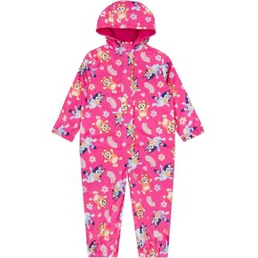 Bluey Raincoat | Bingo Kids Rain Suit | All In One Raincoat For Girls | Sizes 2T To 8