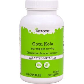 Vitacost Gotu Kola - 950 ملغ لكل وجبة - 180 كبسولة
