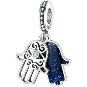 925 Sterling Silver Charms for Bracelets Necklaces 5A Cubic Zirconia Beads Charms Dangle Pendant,Jewelry Beads Gifts for Women