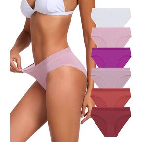 ANLIQI Modal Underwear Supersoft Hipster Panties for Women Pack Breathable & Stretch Bikini Underpants Comfortable Undies