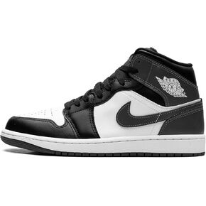 Air Jordan 1 Mid Men's Shoes (DQ8426-001 ، Black/White/Iron Gray) الحجم 11.5