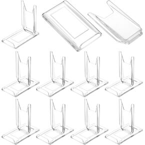 10 Pack Adjustable Acrylic Comic Book Display Stands Crystal Clear Easel Collector Display Holder for Artwork Album CD Magazine Postcard Cookbooks Photos