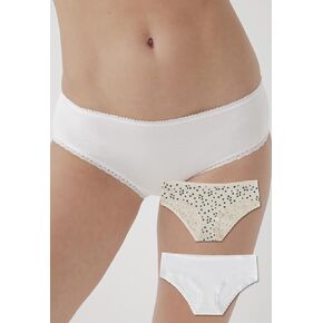 Pact Women's Organic Cotton Soft Hipster Panties, No Show Design Cheeky Bikini Underwear, 2 Pack