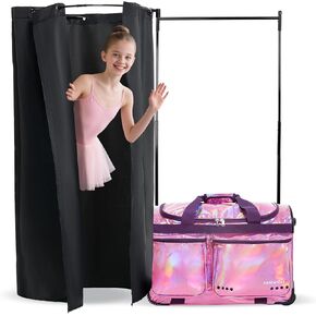 Fanwoli 23" Dance Bag with Rack and Curtain | 360° Comprehensive Privacy Protection | No Exposure Risk
