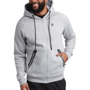 Spyder Mens zip Up Hoodie - UPF30+ Super Soft Fleece Shirtshe ، هوديس رياضي دافئ للرجال ذوي الجيوب المضمنة (S -XL) in Kuwait