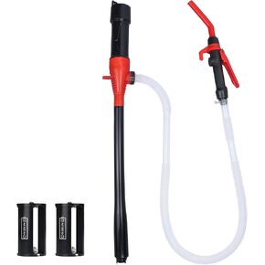 Portable Electric Siphon Pump for Gas and Diesel, Battery Operated Fuel Transfer Pump, 3.5GPM Flow, Oil Extractor 1/2" Discharge Tube, 35.4" Long- Ideal Gasoline Transfer Pump