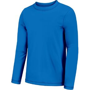 Boys Neon Shirts UPF 50+ Performance Long Sleeve Shirts Quick Dry Fit Athletic Tshirt Rash Guard for Kids Youth 2T-16 Years