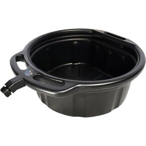 HKTE 16L (4.2 Gallon) HDPE Oil Drain Pan, Large Capacity,High-Density Polyethylene, Anti-Splash