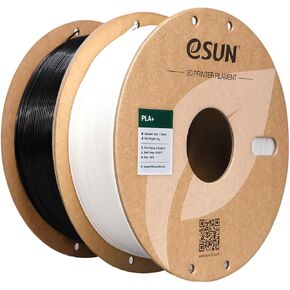 eSUN PLA+ خيوط 1.75 مم، خيوط طابعة ثلاثية الأبعاد معززة PLA Plus، دقة الأبعاد +/- 0.03 مم، بكرة 3 كجم (6.6 رطل) خيوط طباعة ثلاثية الأبعاد للطابعات ثلاثية الأبعاد، أسود