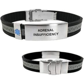 Adrenal Insufficiency UltraSlim Designer Medical Alert ID Bracelet in Saudi Arabia
