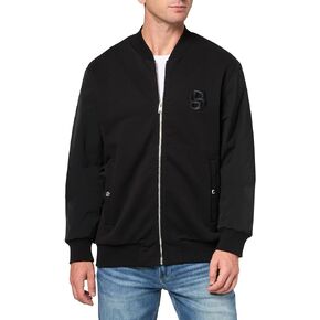 BOSS Men's Double B Logo Cotton Bomber Jacket