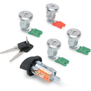 Ford Ignition Switch Lock Cylinder with Key - Fit for Econoline E150, E250, E350 Vans (1997-2020) - Replace LC6177, 703369, 597638