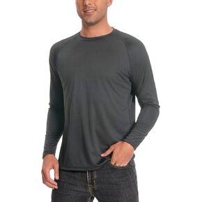 Men's Sun Protection Shirts UPF 50+ UV Long Sleeve Rash Guard Shirts Lightweight Quick Dry for Fishing Swimming Running