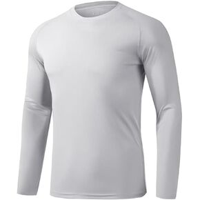 Stickon Mens Upf 50+ قمصان حماية من أشعة الشمس UV SPF الأكمام الطويلة قمصان تي شيرت خفيفة الوزن حارس الصيد تي شيرت تي شيرت