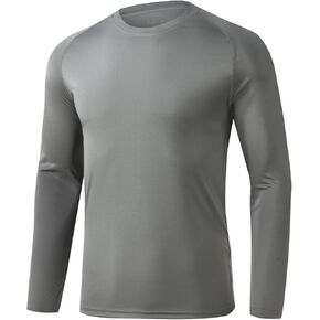 Stickon Mens Upf 50+ قمصان حماية من أشعة الشمس UV SPF الأكمام الطويلة قمصان تي شيرت خفيفة الوزن حارس الصيد تي شيرت تي شيرت in Kuwait