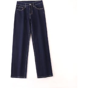 Women's Loose-Fitting Jeans Pants, Zipper Stretch Jeans with Pockets, Fashionable and Casual