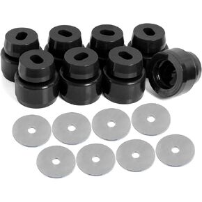 جبل جبل بوستش كيت 7-141 متوافق مع 1999-2014 Chevy Silverado GMC Sierra 1500 2500 2WD/4WD CAB MOUNT (RED)