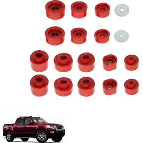 18 Pcs 6-116 Body Mount Bushings Kit Replacement for Explorer Sport Trac 2001-2005