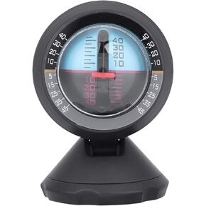 Car Inclinometer, Waterproof Angle Slope Tilt Indicator Level Meter Gradient Balancer Finder Tool for Vehicle