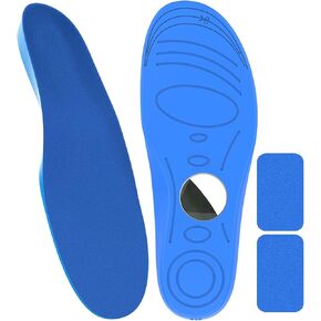 Insoles for Airtag Hidden Holder, Tracker Devise Case for Kids, Adults and Elderly, Comfortable Inserts for Shoes, Blue (175-190mm)