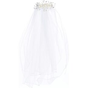 Girls First Communion Veil - 1st Communion Veil Holy - Head Pieces for Catholic Accessories - Velos de Primera Comunion