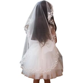 Girls Mantilla Veils Church Mass Veil First Communion Veils Lace Chapel Veil Mantilla Veils Latin Mass Church Veil