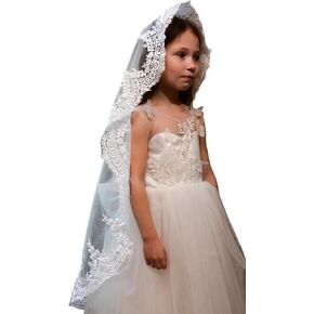Girls Mantilla Veils Church Mass Veil First Communion Veils Lace Chapel Veil Mantilla Veils Latin Mass Church Veil