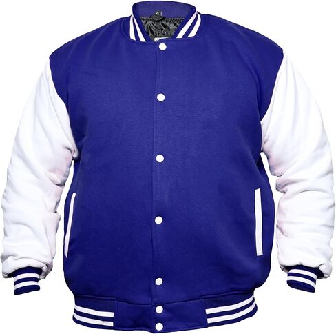 Men's Fashion Varsity Jacket Causal Slim Fit Cotton Letterman Baseball Bomber Jackets in Saudi Arabia