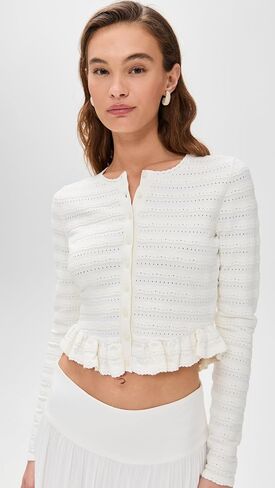 LOVESHACKFANCY Women's Rogan Cardigan in Saudi Arabia