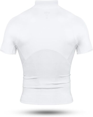 Nxtrnd Men's Turtleneck Compression T-Shirt, Short Sleeve Mock Neck in Saudi Arabia