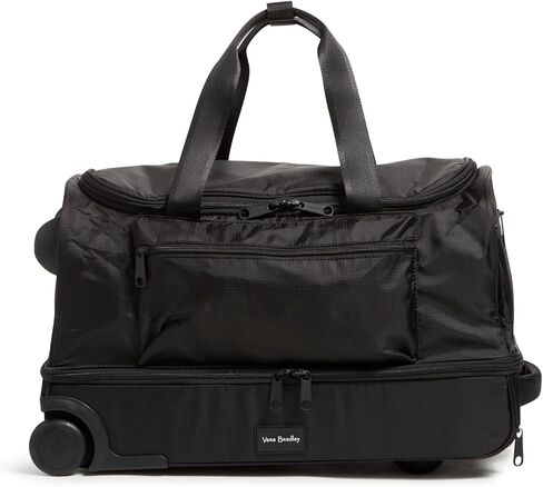 Vera Bradley Women's Recycled Ripstop Foldable Rolling Duffel Bag Travel in Kuwait