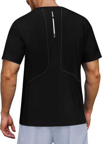 رجال UPF 50+ حماية من أشعة الشمس قمصان رياضية قصيرة الأكمام الجري تجريب صالة الألعاب الرياضية TSHIRTS قميص تجفيف سريع جاف لوقود الطفح الجلدي in Kuwait